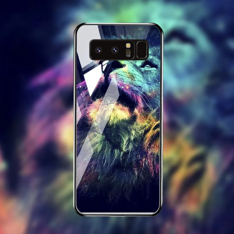 Чехол из закаленного стекла для samsung Galaxy Note 8 10 чехол s Star Space samsung S10 S8 S9 Plus S10e Lite J2 Core Prime Чехлы бампер - Цвет: B103
