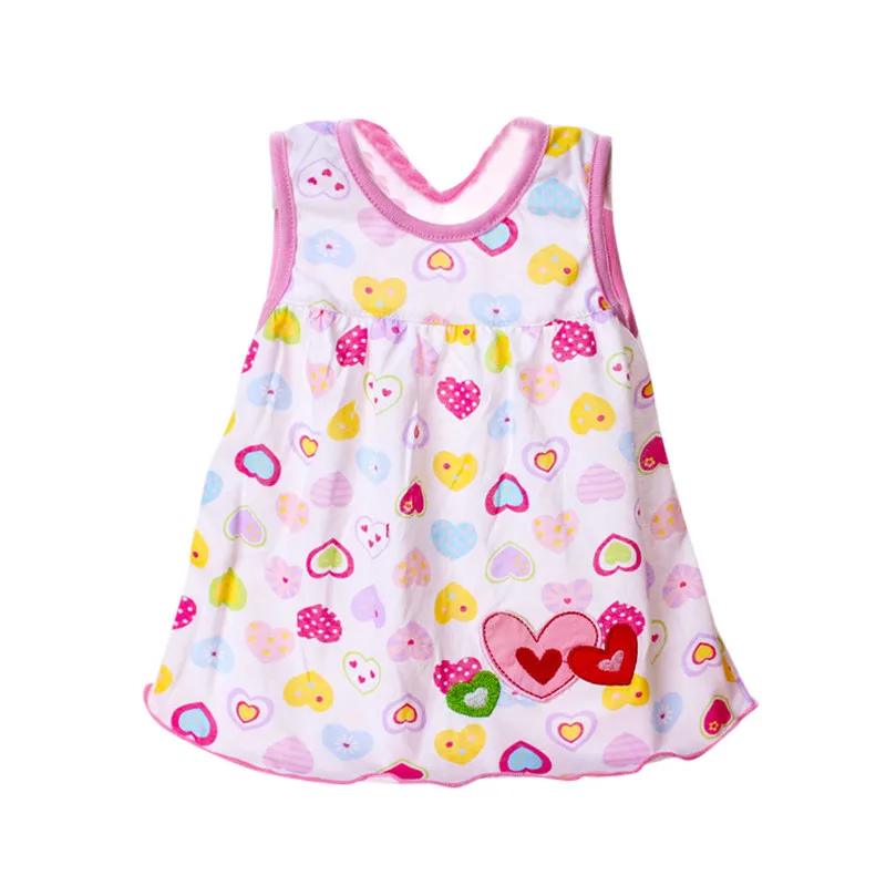 Летнее детское платье красивая модная одежда для девочек для новорожденных Принцесса платья трапециевидной формы из хлопка детская одежда из мягкой ткани детская одежда, платье