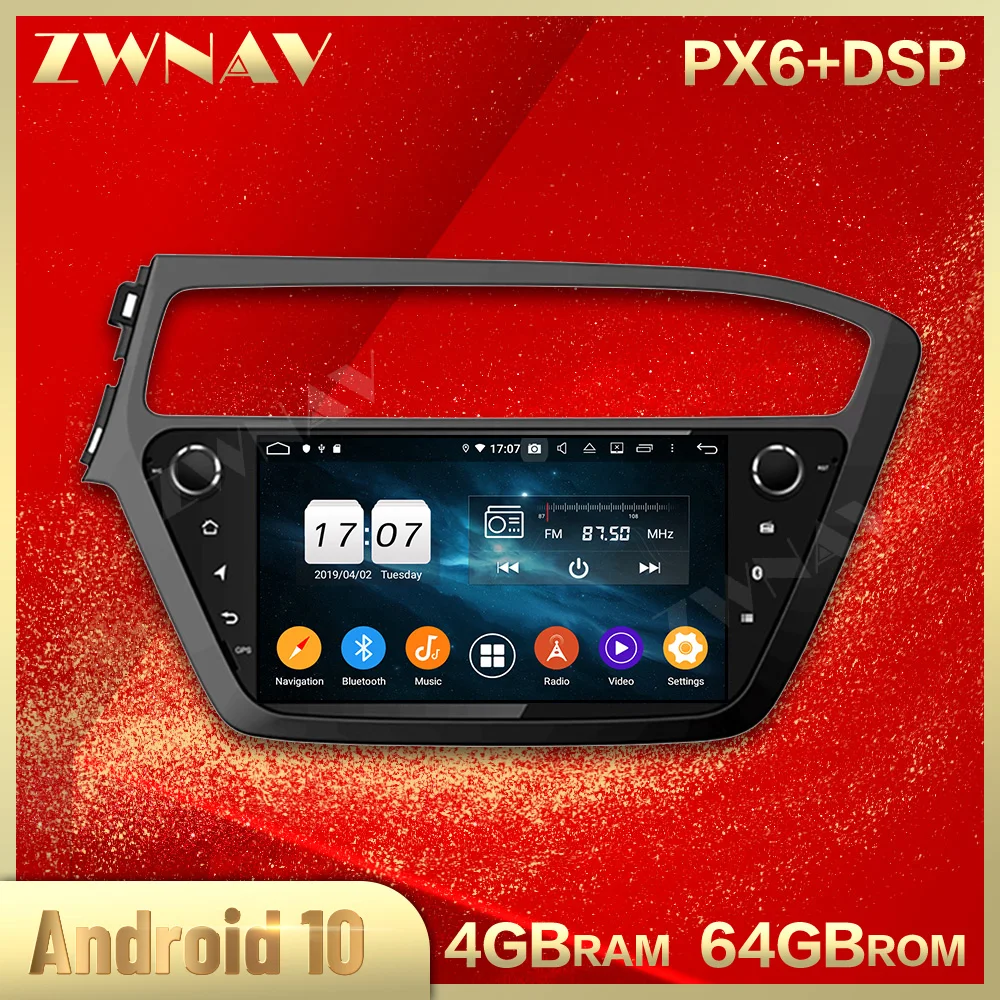 2 din Android 10,0 экран Автомобильный мультимедийный плеер для Hyundai I20 2018 + BT Видео Аудио Радио Стерео GPS navi головное устройство авто стерео
