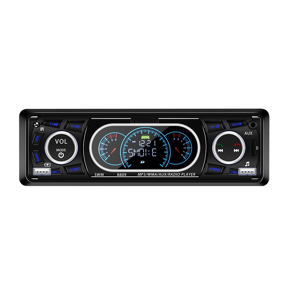 

Car Radio 1 Din 12V Bluetooth Car Stereo LCD Display Autoradio FM Aux Input Receiver USB MP3 60W X 4 High Power Output EQ