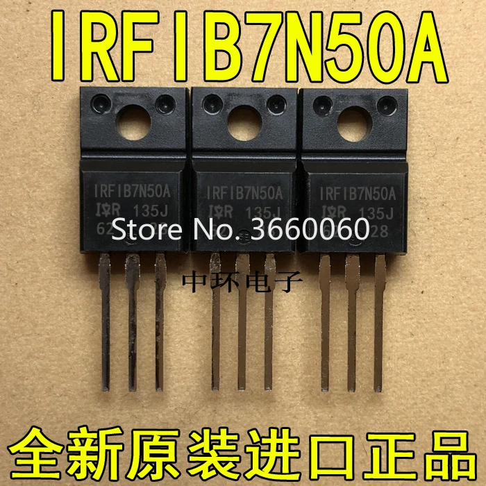 10 шт./лот IRFIB7N50A ИК TO-220F полевого транзистора 6.6A 500V