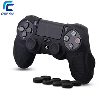 Высокое качество чехол для PS4 с 8 шт. Stick Thumb ручки анти скольжения силиконовые сцепление чехол для Playstation 4 DualShock4 контроллер