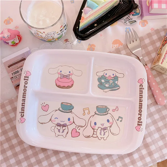 Kawaii Japan Fruit Plate Serving Kitchen Accessories Melamine Cute Big Ear Dog Plate Plate Tableware Dining Bowl Free Shipping 5