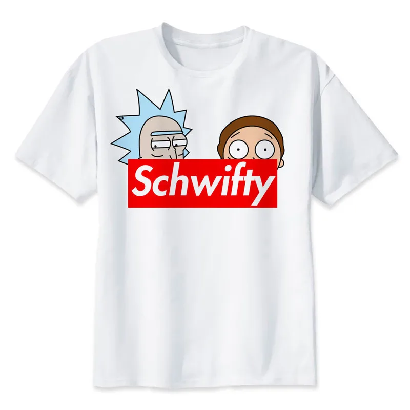 Новое поступление, футболка Rick And Morty, летние футболки, Модная белая футболка с короткими рукавами и рисунком из мультфильма «Рикки и Морти» - Цвет: 2251