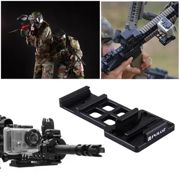 

Action Camera Gun Side Rail Mount Holder Adapter for GoPro Hero 9 8 7 6 5 4 Sony Yi 4K SJCAM Smartphone for Rifle Pistol Hunting