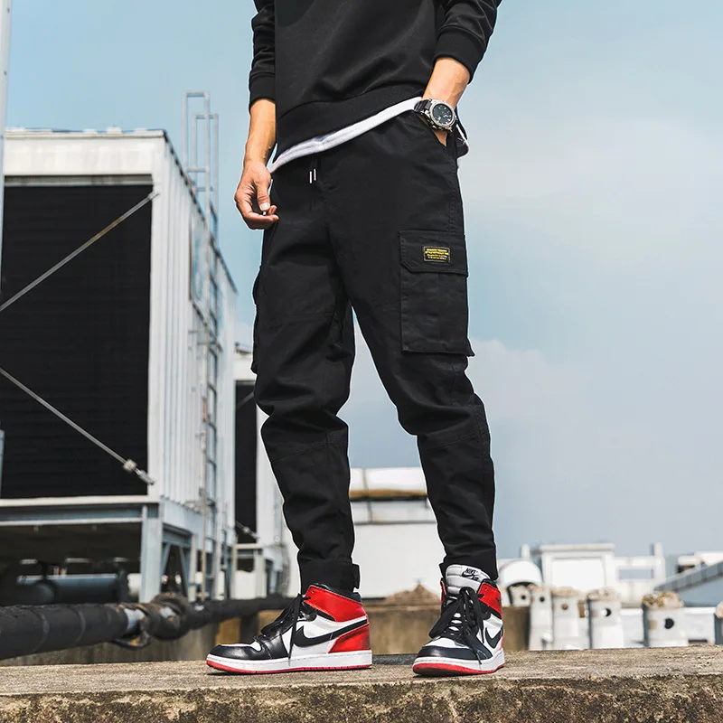 

Yi dao Vintage Winter New Style Popular Brand Beam Leg Bib Overall Men's Japanese-style Retro Youth Multi-pockets Loose Casual P