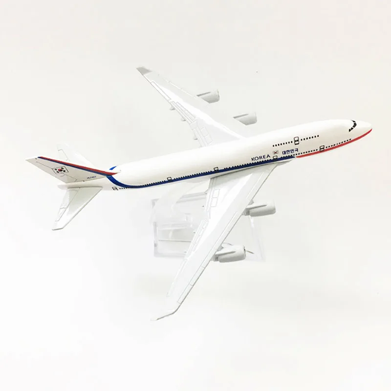 

16CM Diecast 1:400 B747-400 Model Korea President Airlines Base Alloy Aircraft Plane Gift Give Children's