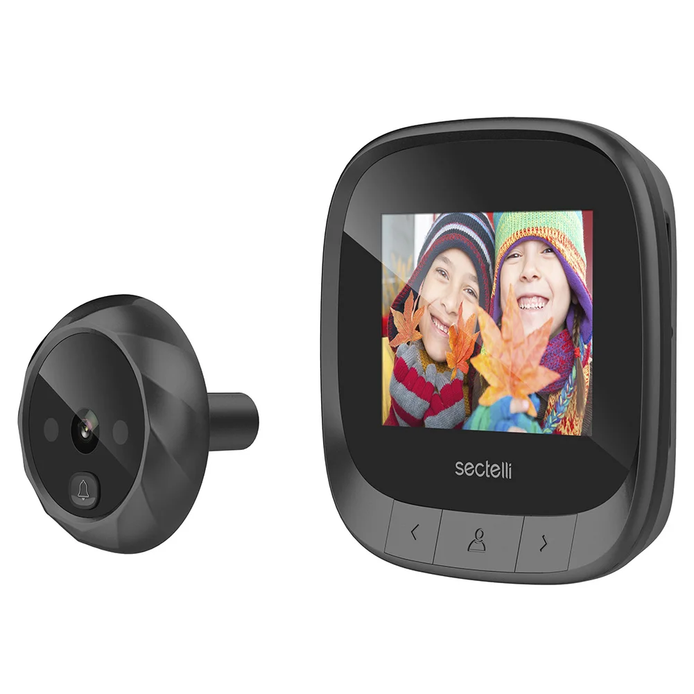 

Peephole Camera 2.4 Inch Home Visible Cat Eye Doorbell Smart Voice Phone Intercom Video Anti-Theft Doorbell