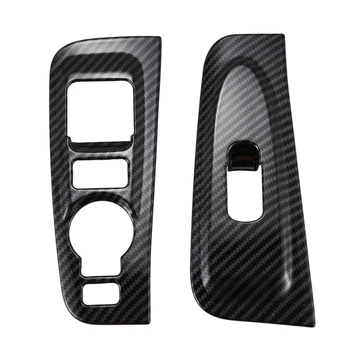 

2Pcs Carbon Fiber Style ABS Window Armrest Trim Cover Fits for Hyundai Grand Starex H1 2019 Car Accessories Interior New
