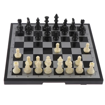 

1set 20CM Mini Chess Folding Magnetic Plastic Chessboard Board Game Portable Kid Toy
