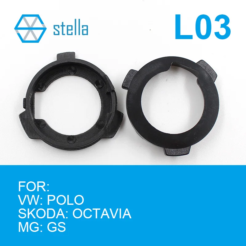 Stella 2pcs H7 LED headlight Holders/Adapters Lamp Base for VW POLO /SKODA OCTAVIA/MG GS etc. Headlight Accessories | Автомобили и