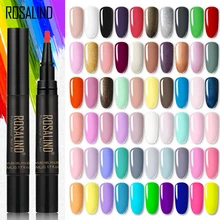 ROSALIND Nero Gel pluma de barniz de uñas UV Semi-permanente capa Base prebase para uñas de arte extensión Gel LED UV uñas para manicura
