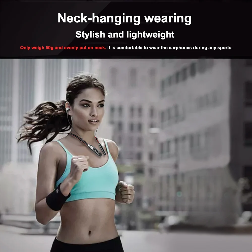 Bluetooth 4 2 Headphone K3 Wireless Earphone Bluetooth Headset Sport Hanging Neck with Microphone for Android Iphone Xiaomi