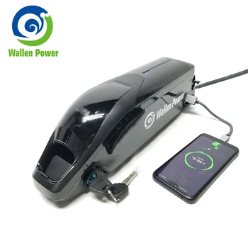 

Electric Bike Battery 48V 10Ah Battery Dolphin Case 18650 Cell E-Bike Battery Li-ion Battery + 54.6V 2A Charger USB for 1000w
