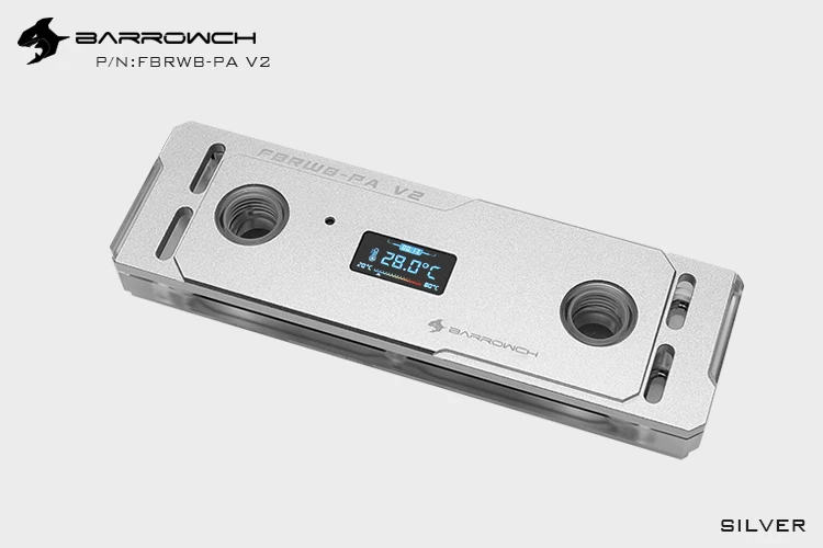 Серебристый Barrowch многомодовая цветная версия цифровой дисплей lc2.0 5 в Аврора памяти холодной головы набор FBRWB-PA V2 - Цвет лезвия: Серебристый