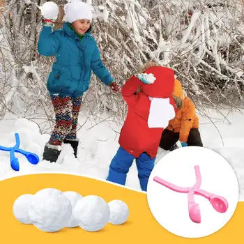 

4pcs Funny Winter Snowball Maker Clip Sand Mold Tool Snow Ball Maker Snowballs Fight Outdoor Sport Snow-balls Tool Kids Play Toy