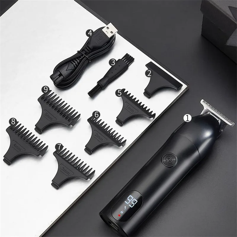 

Professional Electric Hair Clippers Shaver Beard Trimmer Men Hair Cutting Machine Beard Barber Hair Cut USB Rechargeable 20#