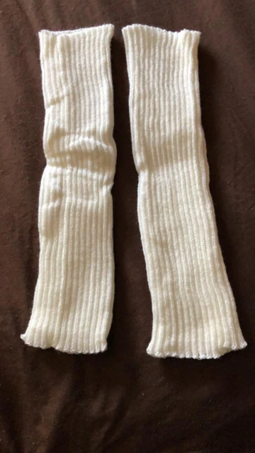 New Japanese Lolita Sweet Girl Leg Warmer Knit Socks Wool Ball Knitted Foot Cover Cosplay Women Autumn Winter  Heap Heap Socks ZY-JT-White