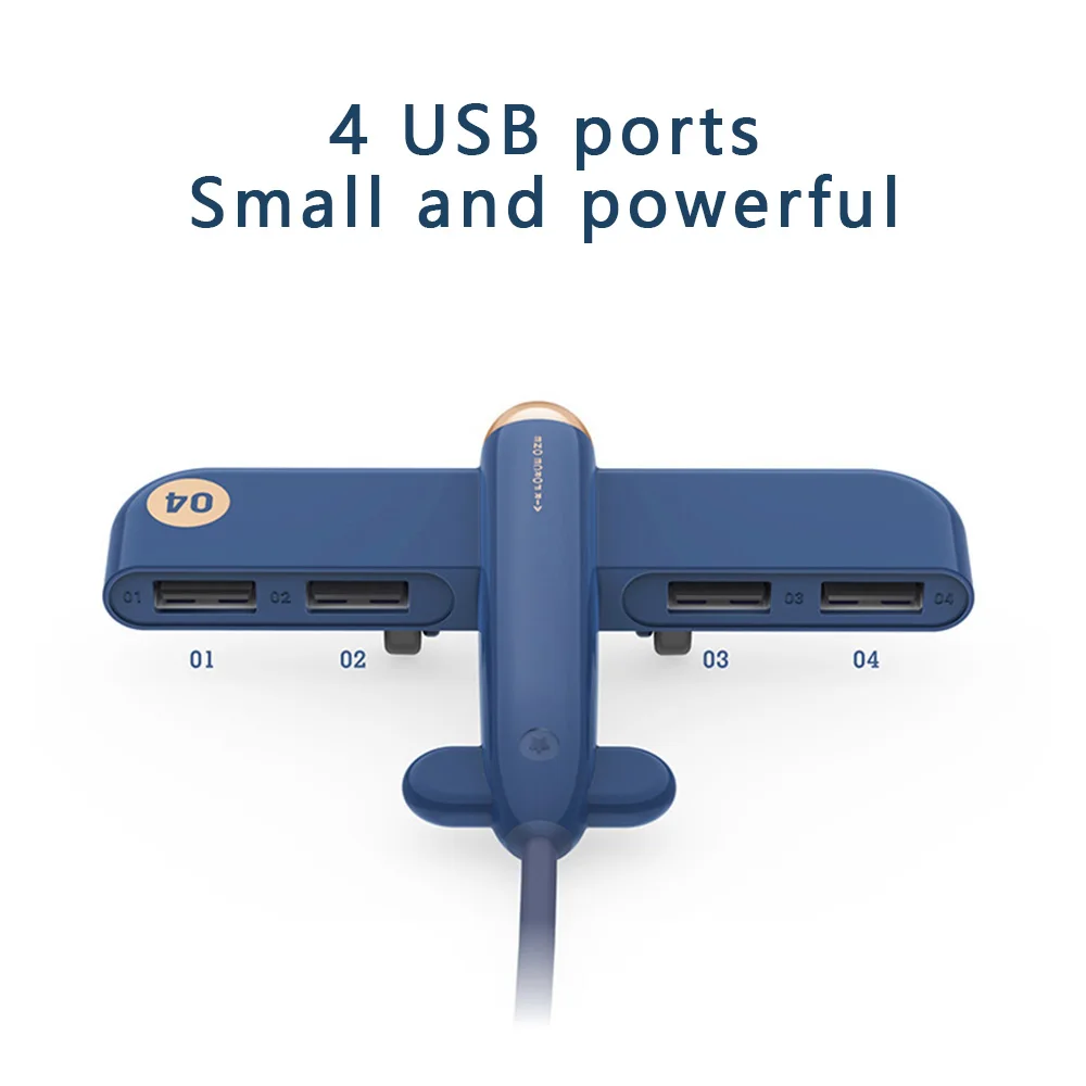 FLOVEME 4 порта usb-хаб адаптер Мульти USB для ПК ноутбука аксессуары USB разветвитель 2,0 концентратор реактивный истребитель USB расширитель истребитель Зеро