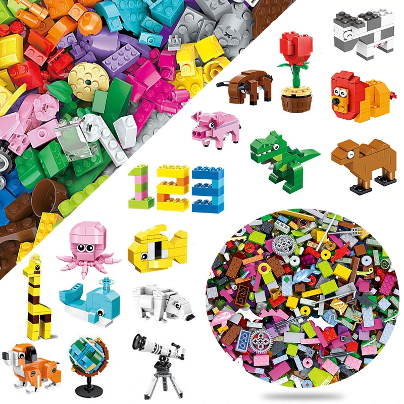Compatible Classic Creative Set DIY Designer MOC City Friends 1000pcs Educational Model Building Blocks Bricks Kids Toys | Игрушки и