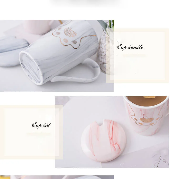 Mug Lovers Cup Ceramic Home Cute Water Cup Coffee Mug Mug with Lid Spoon Teacup Cups and Mugs Coffee Cup Cups and Mugs Mug