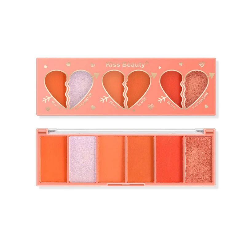 Модная оранжевая палитра теней для век макияж мерцающий пигмент минеральный