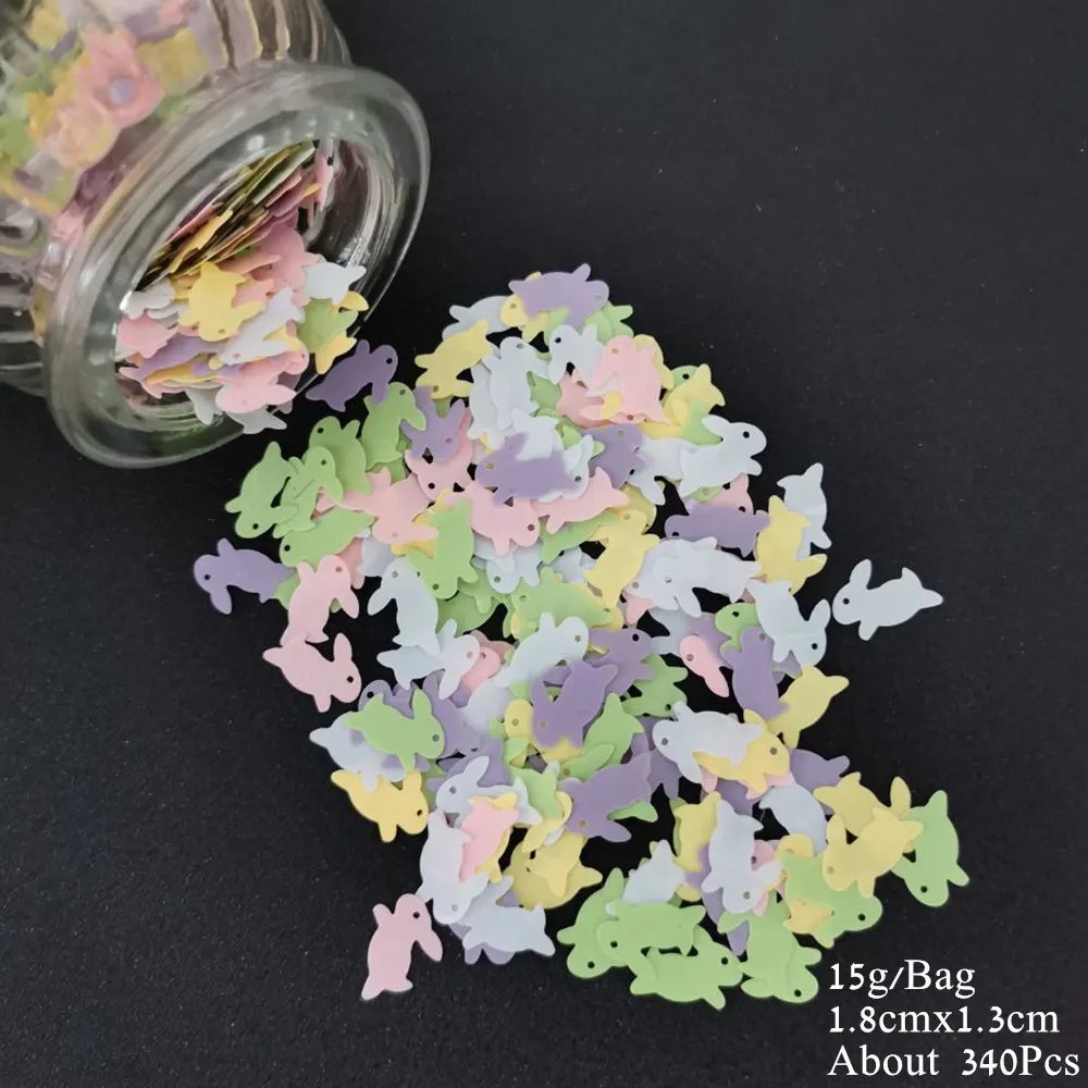 Easter Rabbit 15 г динозавр конфетти рыба лошадь Pigoen конфетти блесток Baby Shower животные тема вечерние настольные конфетти декорация вечерние принадлежности - Цвет: Easter Rabbit