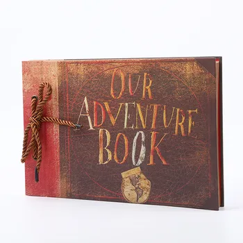 

6 Inch Adventure Photo Album DIY Retro Record Book Lover Birthday Gift Wedding Photos Baby Scrapbook Paper Crafts Albums Sticky