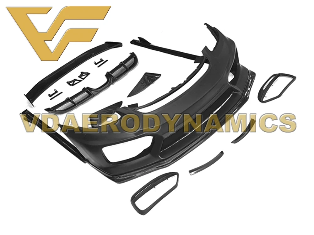 Подходит для 16-20 718 Porsche Cayman Boxster VAD-GT4 FRP или Half Carbon Полный комплект кузова-передний бампер задний губы боковые юбки