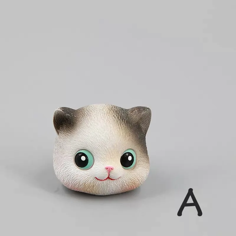 3D Happy Cat head муссовый торт плесень карамельный Пудинг Форма для изготовления мороженого ручной работы kitty силиконовые формы для гипсовая свеча - Цвет: A-mold
