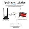 Folded External Antenna For Intel AX200 9260NGW Wifi Card Dual Band 120CM High Gain Antenna For Desktop PCIe Adapter ► Photo 3/6