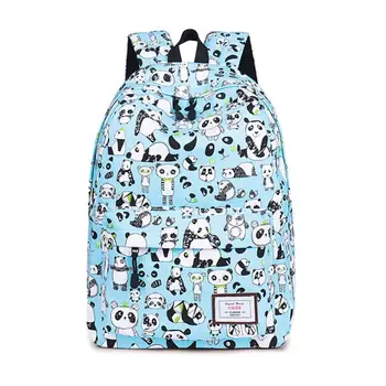 

Panda Printed Backpack Laptop Travel Daypack College Bookbags School Rucksack for Teenager Girls H8WD
