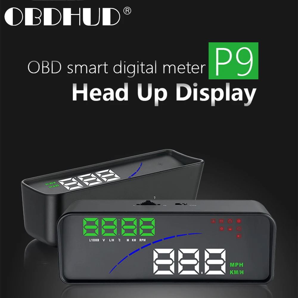 WiiYii P9 HUD автомобильный головный дисплей OBD II EOBD лобовое стекло проектор Стайлинг