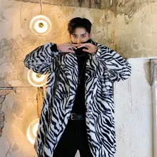 Мужское зимнее пальто толстая искусственная Меховая куртка Верхняя одежда Мужская Женская пара винтажная уличная мода хип-хоп Повседневная Свободная верхняя одежда