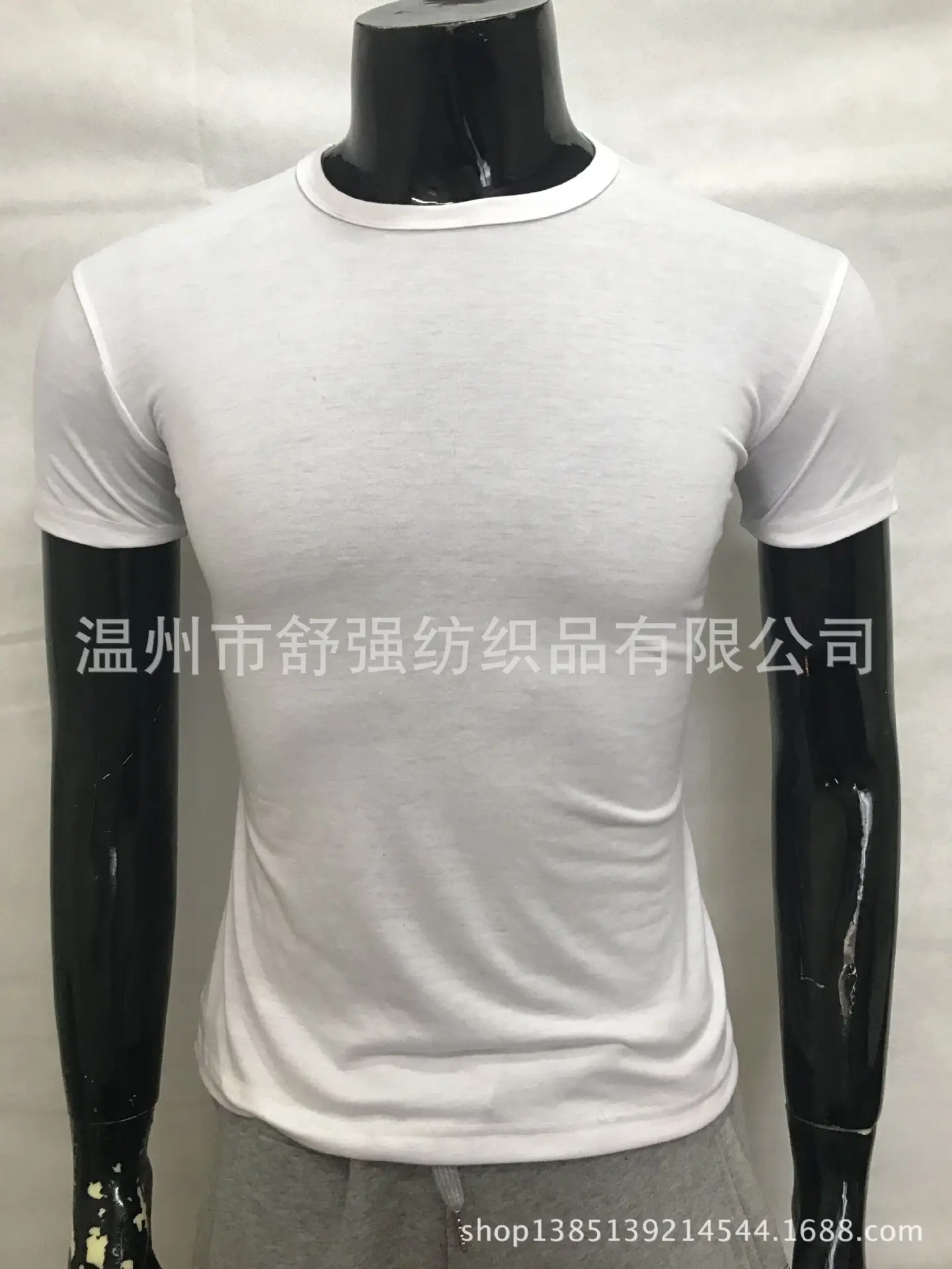 

Ouma Spring And Summer MEN'S Short-sleeved T-shirt Solid Color Dacron Lycra Youth Men'S Wear Trend Versatile Shirt Slim Fit Base