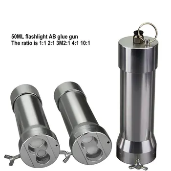 

50ML Pneumatic AB Dispensing Valve Flashlight Double Liquid Dispensing Valve Mixing Tube Dispensing Machine Accessories