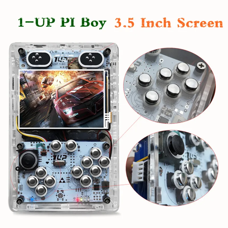 

3.5 Inch Portable DIY Retro Handheld Game Console Built-in 10000 Games Raspberry PI Boy Game Player In Stock