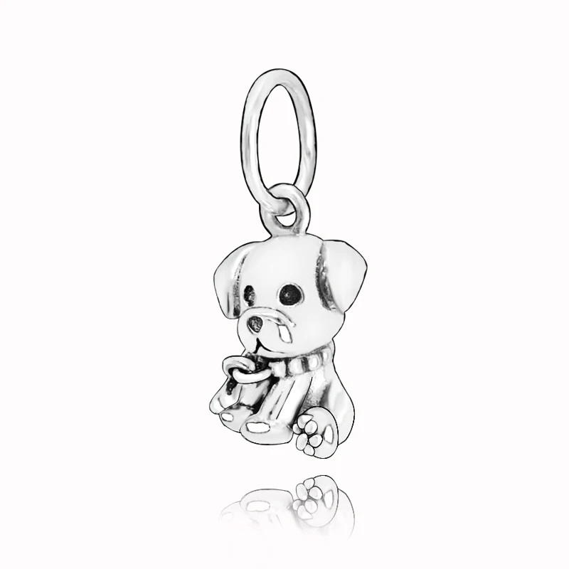 925 Sterling Silver Beads Sweet Cat,Bulldog, Bull Terrier,Labrador Puppy Charms fit Original Pandora Bracelets Women DIY Jewelry