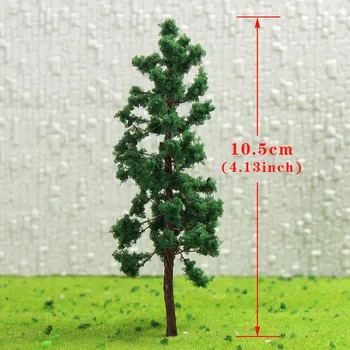 10pcs/20pcs/40pcs 10.5cm O Scale Train Layout Set Model Tower Trees 1:50 Iron Wire Model Tree 10cm D11040