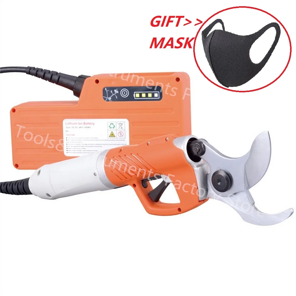 Electric Shears Pruner for Fruit Tree Garden Scissors 36V 4400mah Lithium Battery 450W Pruning Shear Orchard | Инструменты