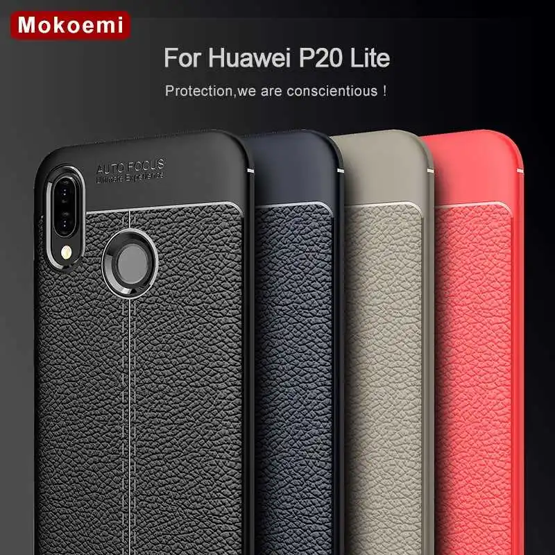 

Mokoemi Lichee Pattern Shock Proof Soft 5.84"For Huawei P20 Lite Case For Huawei P20 Lite Cell Phone Case Cover