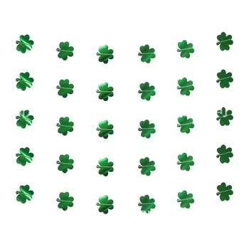 

Shamrock Clover Garland Banner Hanging Shamrock Garland PVC Clover Banner for Party Supplies St. Patrick's Day Decoration