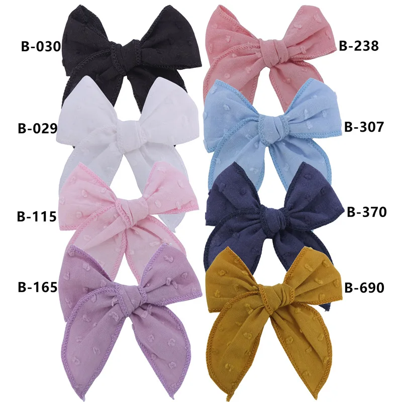 240pc/lot New 3inch Curled Edge Hair Bow Fable Bow Hair clips Baby Plaid Bows hairpins barrettes Kid Girls Nylon Headband Bulk 40pc lot new 5 4inch fable bow hair clips baby muslin cotton hair bow hairpins girls hair bow kids knotbow barrettes curled edge