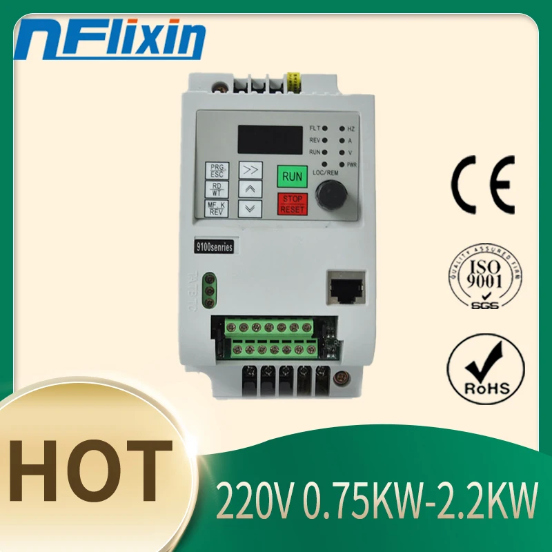 Распродажа! Частотно-регулируемым приводом мини 1.5kw 2.2kw 220V 1-фазный вход