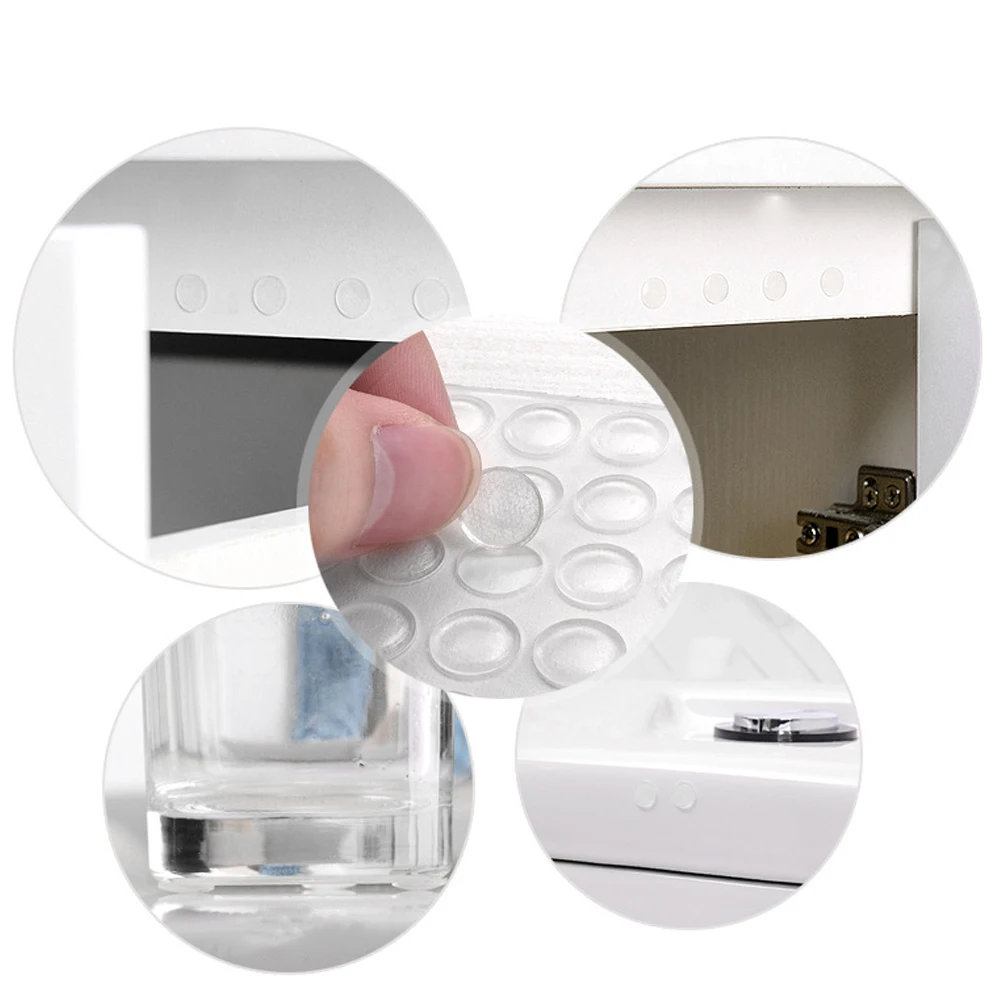 Soft Close Drawer Cabinet Cupboard Door Bumpers Stop Door Buffer Pad Sound Dampening Adhesive Transparent Rubber Pads silicone bumpers,cabinet door buffer,cabinet door stop,door stops