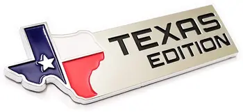

1x Texas Edition Emblem 3D Badges Decal Stickers Replacement for F-150 F-250 F-350 Trucks