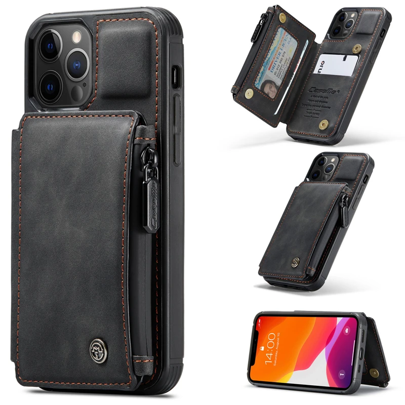 Iphone 12 pro case with wallet on back Clearance