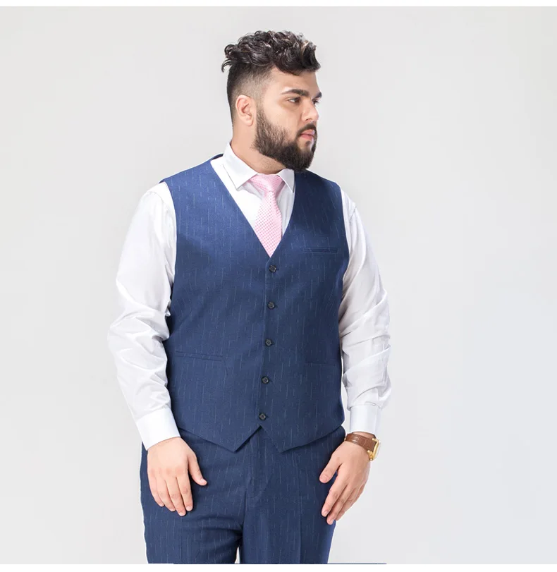 Gilet Costume Homme Décontracté En Cuir Léger - Col En V - Pour Mariage, Soirée, Événement - Taille Asiatique (Prendre Plus Grand)