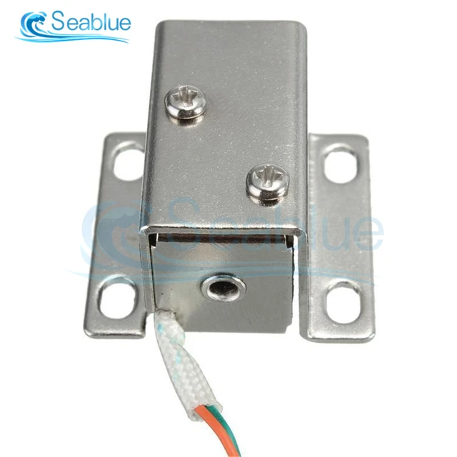 Cerradura electrónica para puerta de captura, montaje de liberación,  Control de acceso solenoide, 12V, 0.4A - AliExpress