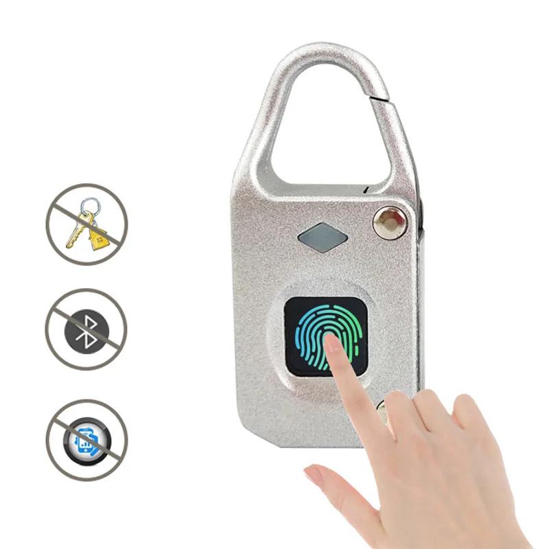 

Fingerprint Lock Smart Padlock Thumbprint Door Padlocks Portable Anti-Theft Fingerprint Lock for Bag Drawer Suitcase Smart Lock